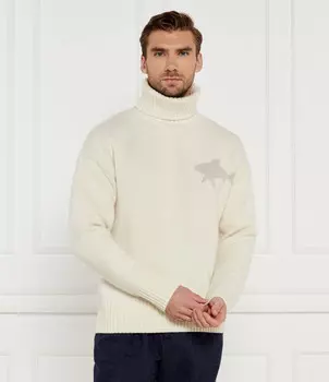 Свитер из шерсти Paul&Shark Loose fit, белый