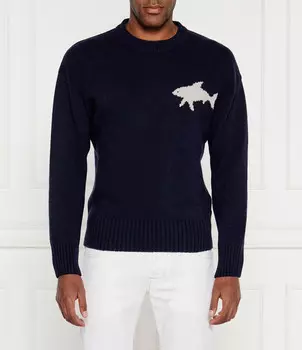 Свитер из шерсти Paul&Shark Regular Fit, темно-синий
