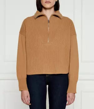 Свитер из шерсти Pinko CAVEAU Regular Fit, коричневый