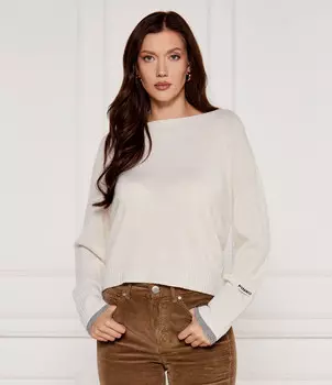 Свитер из шерсти Pinko EUROPEO Regular Fit, экрю