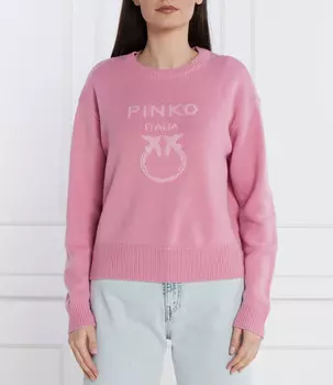 Свитер из шерсти Pinko Regular Fit, роза