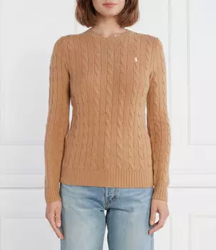 Свитер из шерсти POLO RALPH LAUREN JULIANNA Slim Fit, кэмел
