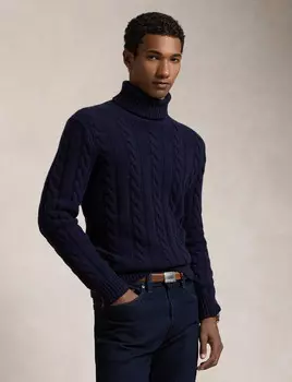 Свитер из шерсти POLO RALPH LAUREN Regular Fit, темно-синий