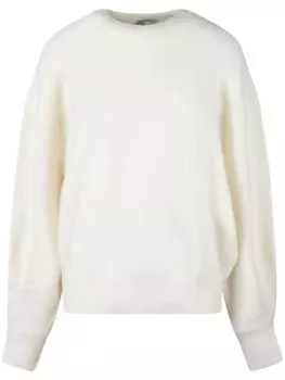 Свитер из шерсти телесного цвета Nude, белый