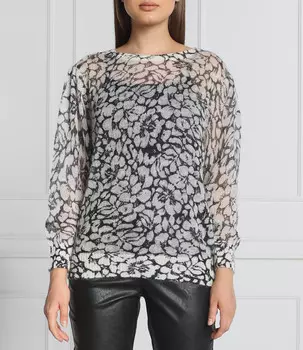 Свитер из шерсти TWINSET longline fit, белый