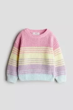 Свитер из синели H&M, розовый
