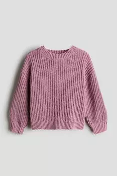 Свитер из синели H&M, розовый