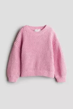 Свитер из синели H&M, розовый