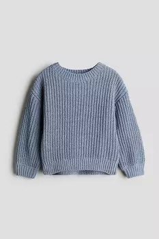Свитер из синели H&M, синий
