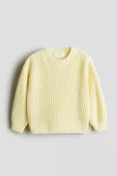 Свитер из синели H&M, желтый
