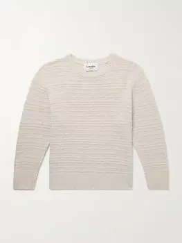 Свитер из смеси хлопка, льна и шелка CORRIDOR, бежевый