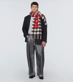 Свитер из смеси шерсти и хлопка Acne Studios, синий