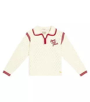 Свитер из смесового хлопка Scotch & Soda Kids, белый
