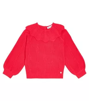 Свитер из смесового хлопка Tartine et Chocolat, розовый