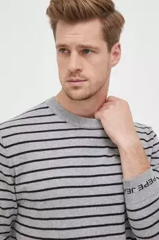 Свитер из смесовой шерсти Andre Pepe Jeans, серый