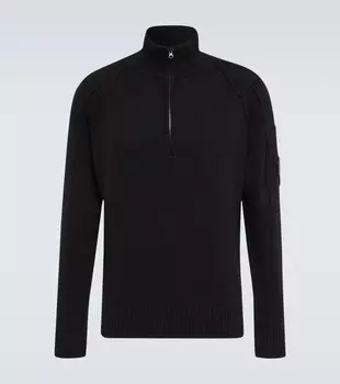 Свитер из смесовой шерсти C.P. Company, черный