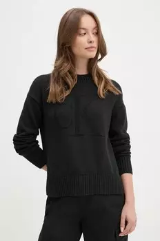 Свитер из смесовой шерсти Calvin Klein Jeans, черный