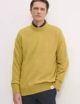 Свитер из смесовой шерсти Calvin Klein Jeans, зеленый