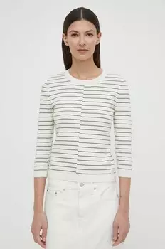 Свитер из смесовой шерсти G-Star Raw, бежевый