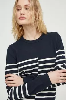 Свитер из смесовой шерсти G-Star Raw, темно-синий