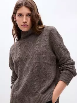 Свитер из смесовой шерсти Gap, коричневый