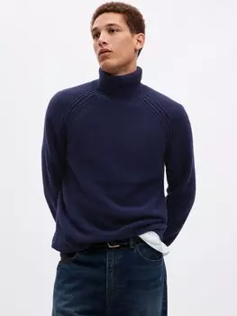 Свитер из смесовой шерсти Gap, синий