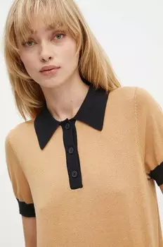 Свитер из смесовой шерсти Levi's, бежевый