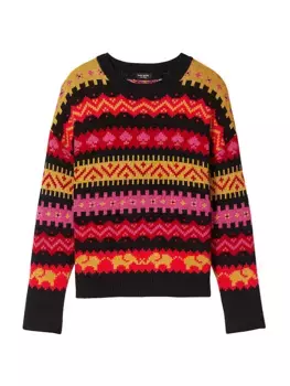 Свитер из смесовой шерсти Mainline Carnival Fair Isle Kate Spade New York, красный