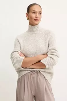 Свитер из смесовой шерсти Marella, бежевый