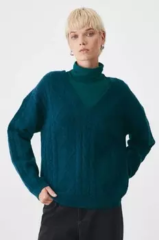 Свитер из смесовой шерсти Medicine, бирюзовый