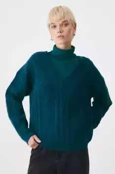 Свитер из смесовой шерсти Medicine, бирюзовый