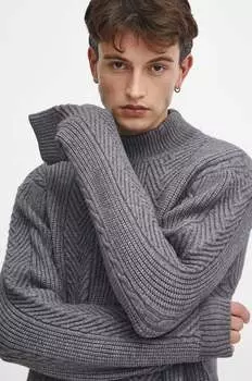 Свитер из смесовой шерсти Medicine, серый