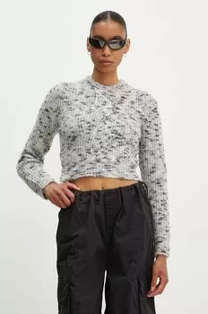 Свитер из смесовой шерсти Moschino Jeans, серый