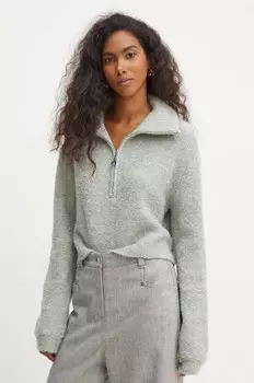 Свитер из смесовой шерсти Patrizia Pepe, бирюзовый