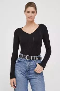 Свитер из смесовой шерсти Pepe Jeans, черный