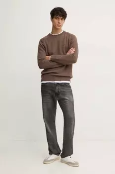 Свитер из смесовой шерсти Pepe Jeans CRED, коричневый