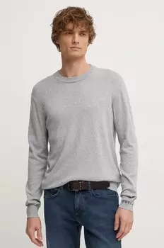 Свитер из смесовой шерсти Pepe Jeans НОВЫЙ ANDRE С КРУГЛЫМ ВЫРЕЗОМ, серый