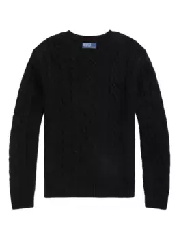 Свитер из смесовой шерсти POLO RALPH LAUREN, черный