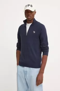 Свитер из смесовой шерсти PS Paul Smith, темно-синий