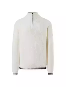 Свитер из смесовой шерсти с молнией до половины North Sails, цвет marshmellow