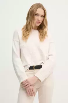 Свитер из смесовой шерсти Sisley, бежевый