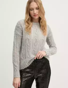 Свитер из смесовой шерсти Sisley, серый