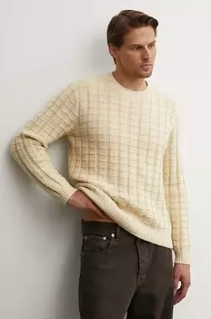 Свитер из смесовой шерсти Sunflower, желтый