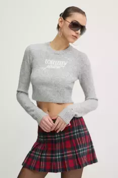 Свитер из смесовой шерсти Tommy Jeans, серый