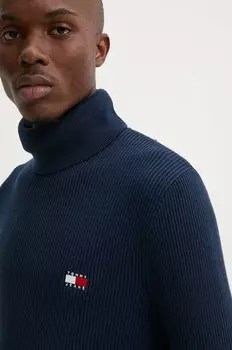Свитер из смесовой шерсти Tommy Jeans, темно-синий