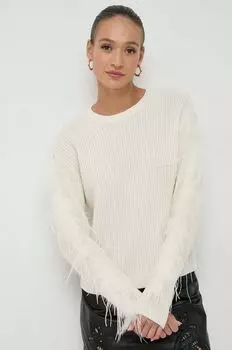 Свитер из смесовой шерсти Twinset, бежевый