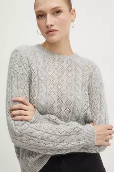 Свитер из смесовой шерсти Twinset, серый