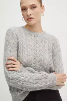 Свитер из смесовой шерсти Twinset, серый