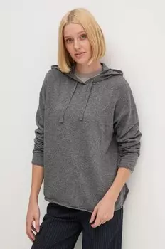 Свитер из смесовой шерсти United Colors of Benetton, серый