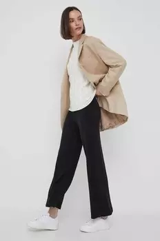 Свитер из смесовой шерсти United Colors of Benetton, бежевый